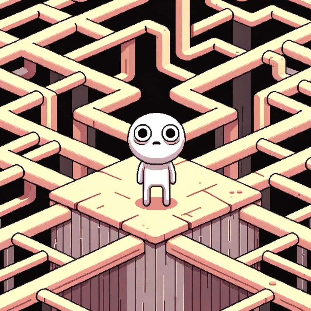 a representation of anxiety, game design